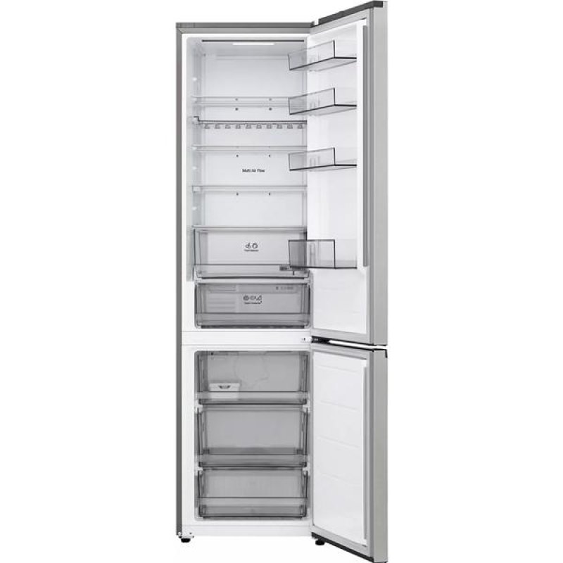 Réfrigérateur Combiné 2,03m, Classe C, Noir acier, Compresseur Smart In *