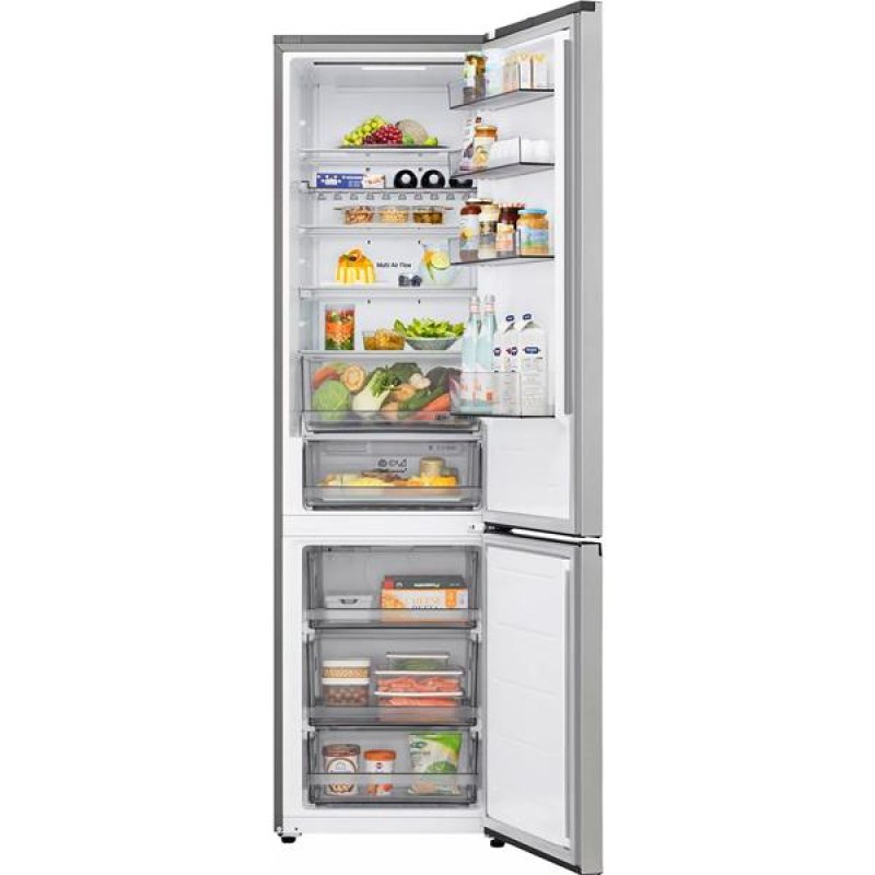 Réfrigérateur Combiné 2,03m, Classe C, Noir acier, Compresseur Smart In *