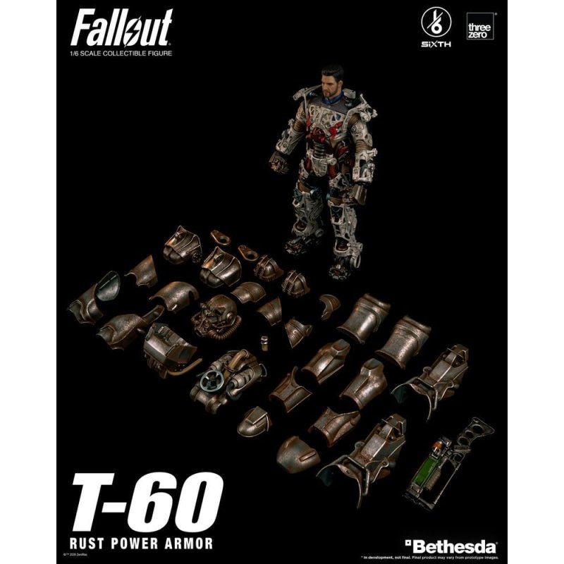 Fallout Action Figure 1/6 T-60 Rust Power Armor