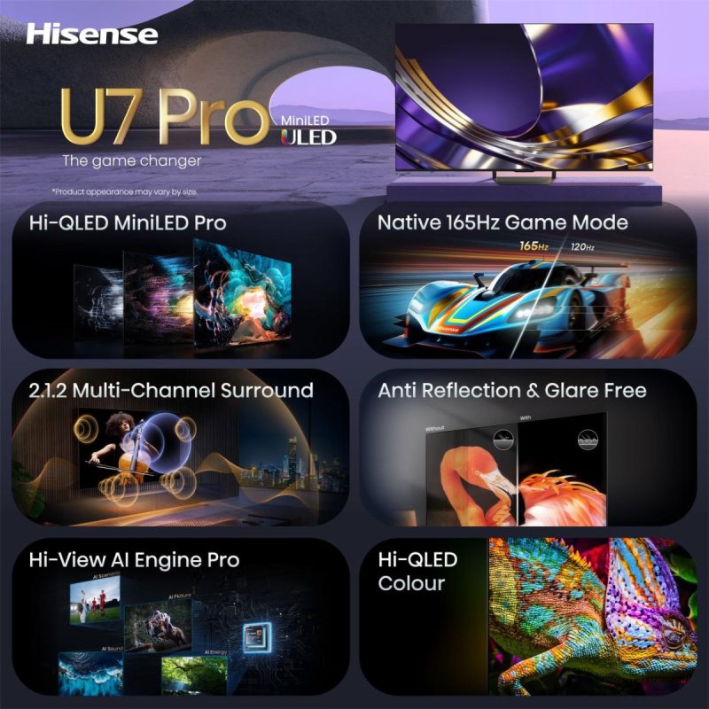 139,7 cm (55") 3840 x 2160 Pixel Hisense 20018705 16:9 4K Ultra HD DLED 8 ms SmartTV HDMI VESA 400 x 400 mm LAN WIFI