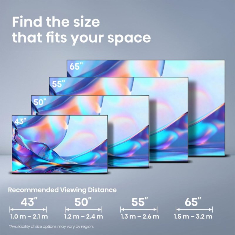 165,1 cm (65") 3840 x 2160 Pixel Hisense 20019129 16:9 4K Ultra HD QLED 8 ms SmartTV HDMI VESA 400 x 300 mm LAN WIFI