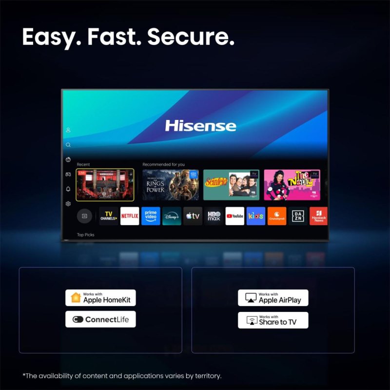 Hisense 32A59S 81,3 cm (32") Full HD Smart TV Wifi Noir