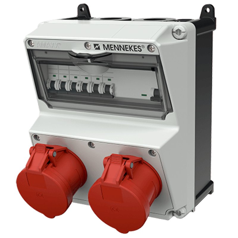 MENNEKES 920023 prise de courant Noir, Rouge, Blanc