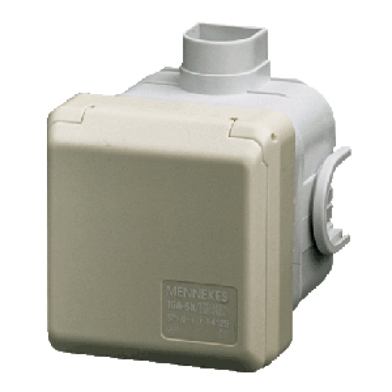 Mennekes 16A5P 6H400V UP-Dose Cepex 4125 ** IP44 perlweiss