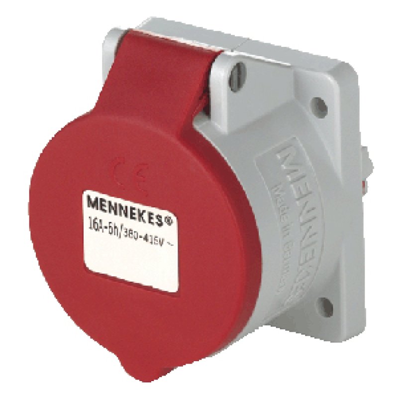 Mennekes 16A5P 6H400V Anbaudose 3385 TwinCONTACT IP44 60x60 gerade