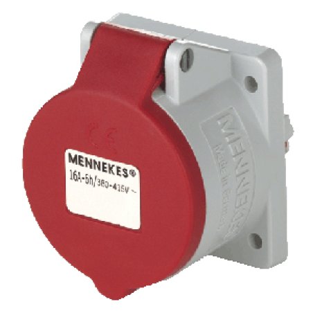 Mennekes 16A5P 6H400V Anbaudose 3385 TwinCONTACT IP44 60x60 gerade
