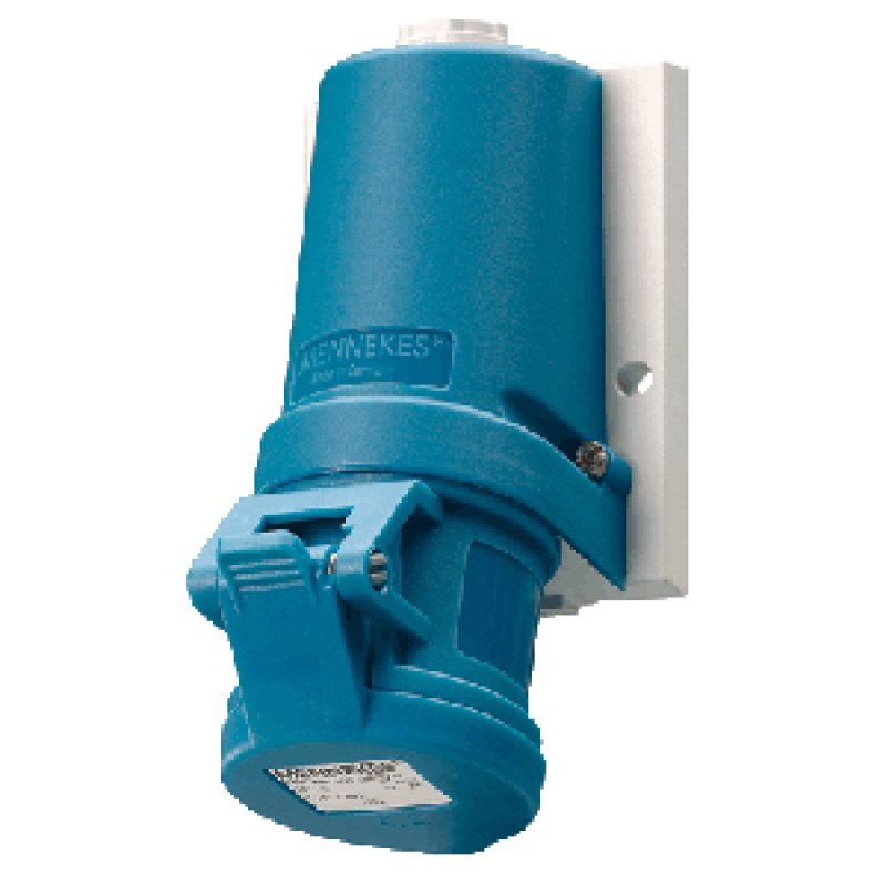 Mennekes 16A3P 6H230V Wanddose 1341 TwinCONTACT IP44