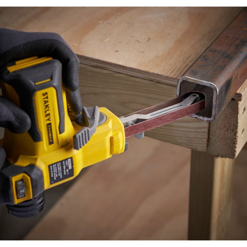 Stanley FATMAX V20 BAND FILE BARE Ponceuse à bande 1204 tr/min Noir, Jaune