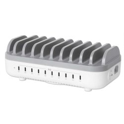 MANHATTAN 10-Port USB-Power Delivery-Ladestation 200W