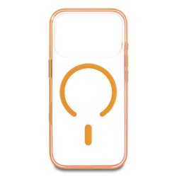 Delock Schutzhülle für iPhone 17 Pro kompatibel mit MagSafe transparent-orange