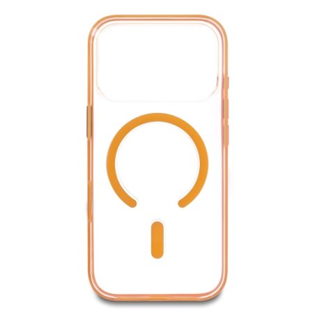 Delock Schutzhülle für iPhone 17 Pro kompatibel mit MagSafe transparent-orange