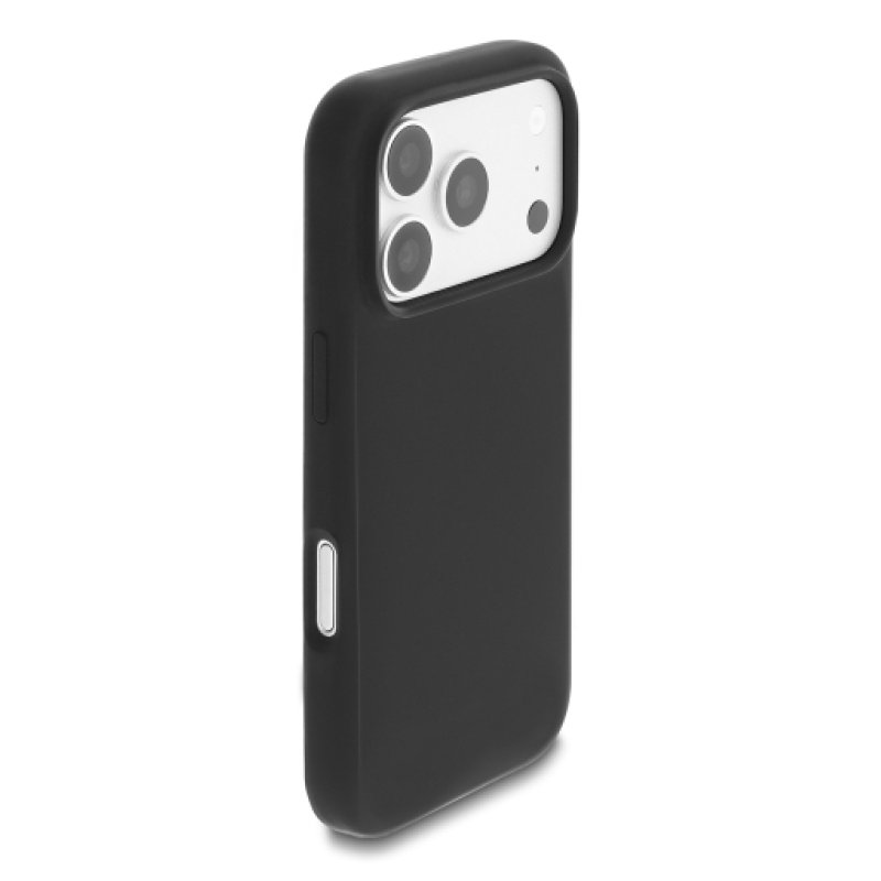 DeLOCK Protective Case for iPhone 17 Pro compatible with MagSafe made of soft-touch silicone black
