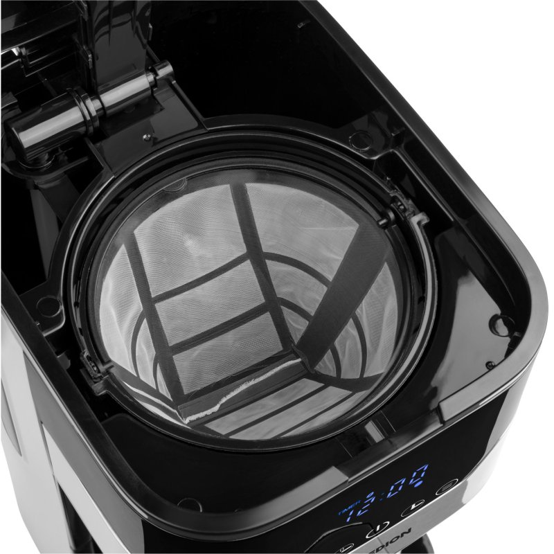 MEDION MD 18458 - Cafetière filtre programmable avec carafe isotherme - 900 Watt - 1,2 Litres - Argent