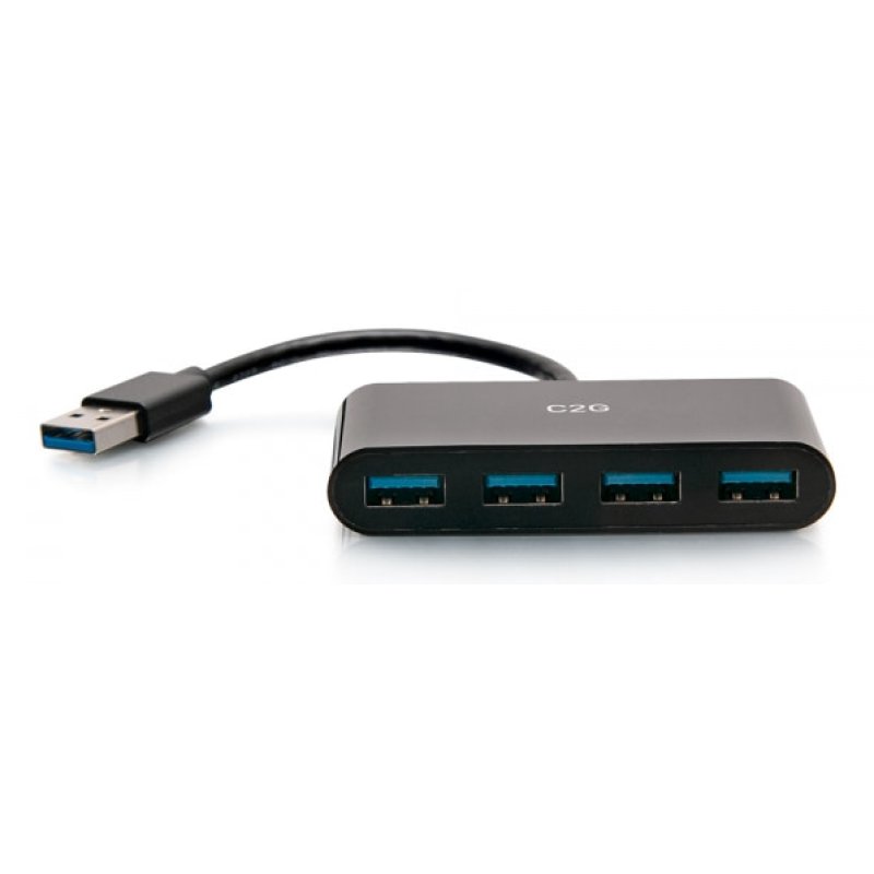C2G Concentrateur USB-A 3.0 à 4 ports - USB SuperSpeed 5 Gb/s