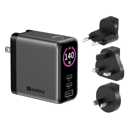 Sandberg Travel Charger PD140W Display