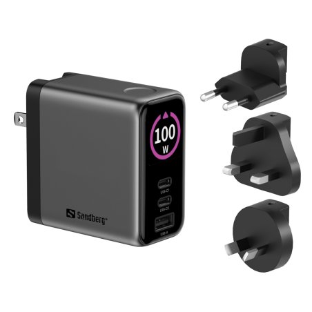 Sandberg Travel Charger PD100W Display