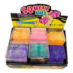 Squeeze Glitter Cube, 1pcs (46321)