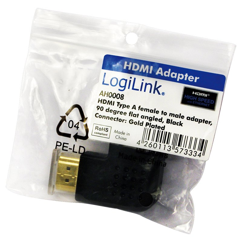 LogiLink AH0008 cable gender changer HDMI Black