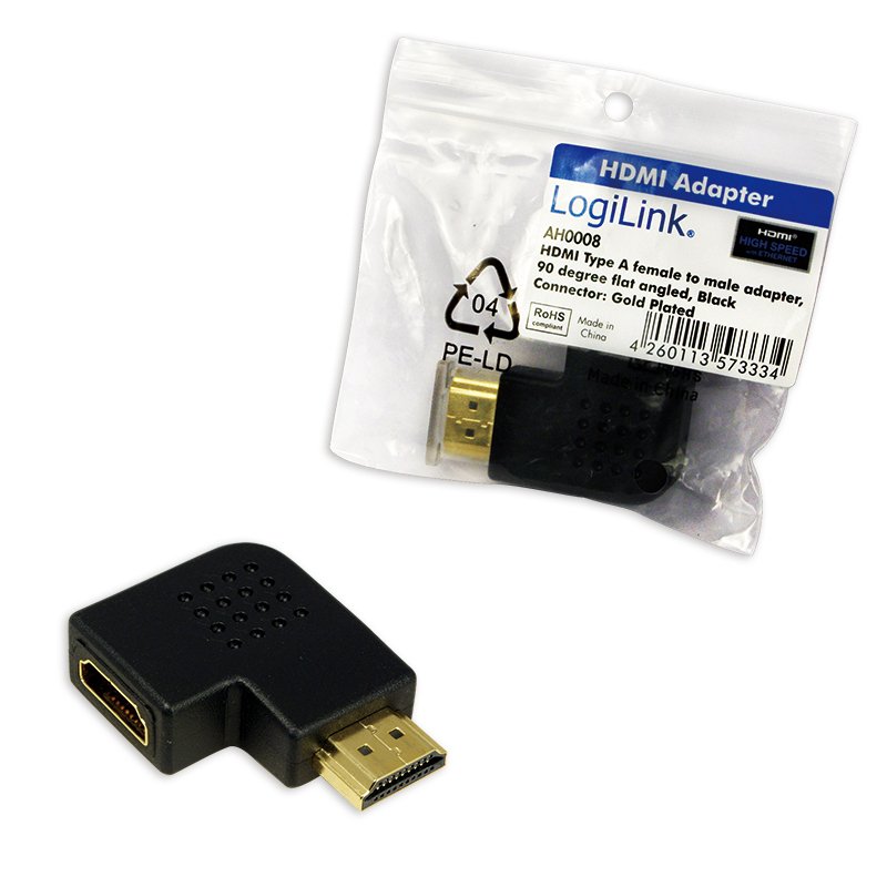 LogiLink AH0008 changeur de genre de câble HDMI Noir