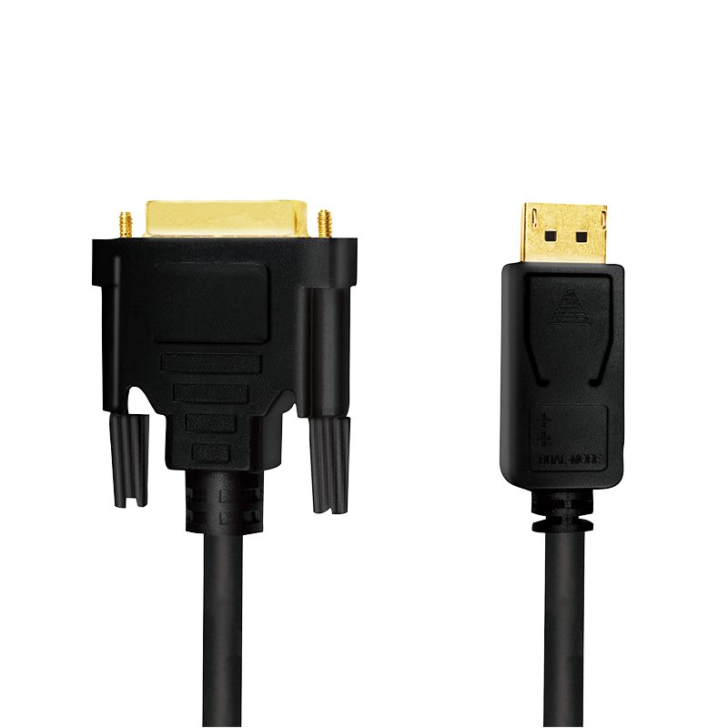 LogiLink CV0133 video cable adapter 5 m DisplayPort DVI Black