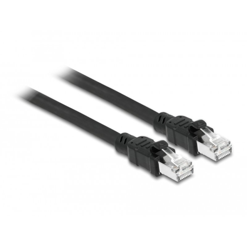 Delock Netzwerkkabel RJ45 Cat.6A F/UTP mit innerem Metallmantel 0,5 m