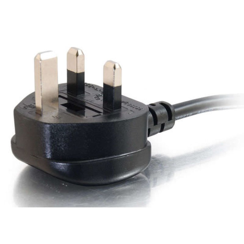 .5M 90 UK Power Cord IEC320C13R BS1363