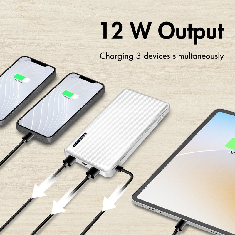 LogiLink PA0328WRF banque d'alimentation électrique 10000 mAh Blanc