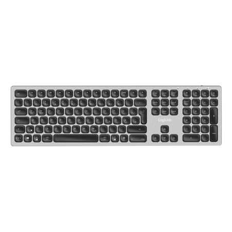 Logilink Wireless Multi-Device-Tastatur BT 5.0, grau