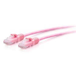 3FT/0.9M CAT6A SLIM PATCH 28AWG PINK