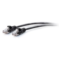25FT/7.6M CAT6A SLIM PATCH 28AWG BLACK