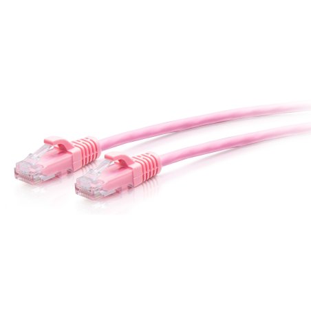 7FT/2.1M CAT6A SLIM PATCH 28AWG PINK