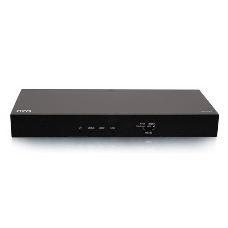 C2G HDMI HDBaseT 3.5mm, USB-B to A, and RS232 over Cat Extender Box Transmitter to Box Receiver - 4K 60Hz