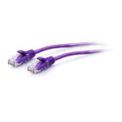 3FT/0.9M CAT6A SLIM PATCH 28AWG PURPLE