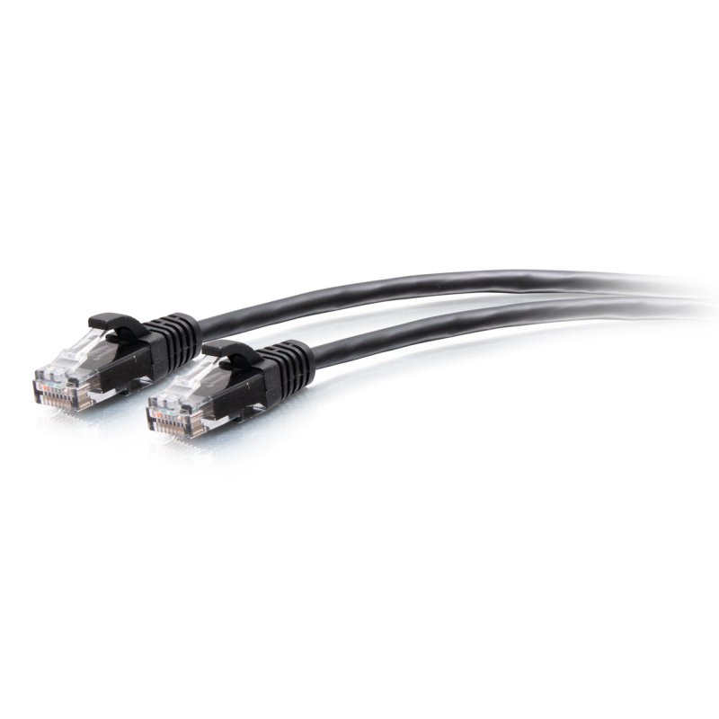 20FT6.1M CAT6A SLIM PATCH 28AWG BLACK