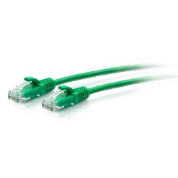 1FT/0.3M CAT6A SLIM PATCH 28AWG GREEN