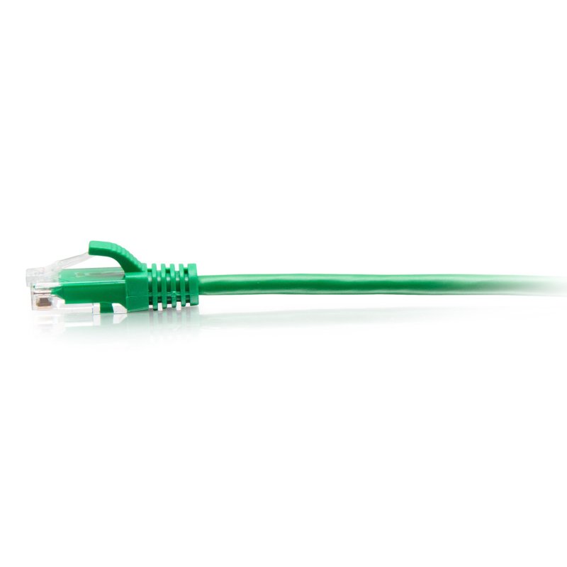 1FT/0.3M CAT6A SLIM PATCH 28AWG GREEN
