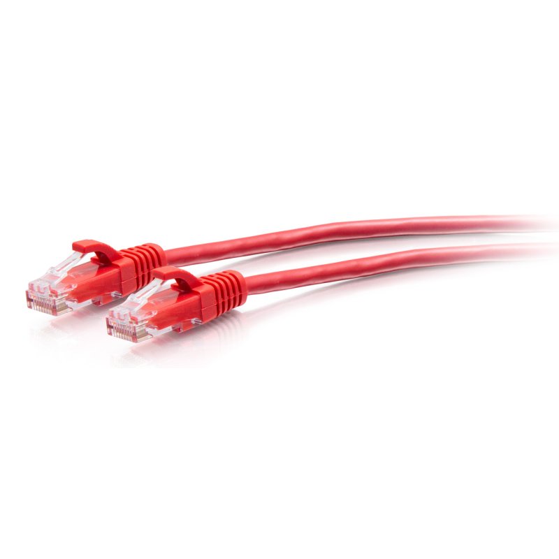 1FT/0.3M CAT6A SLIM PATCH 28AWG RED