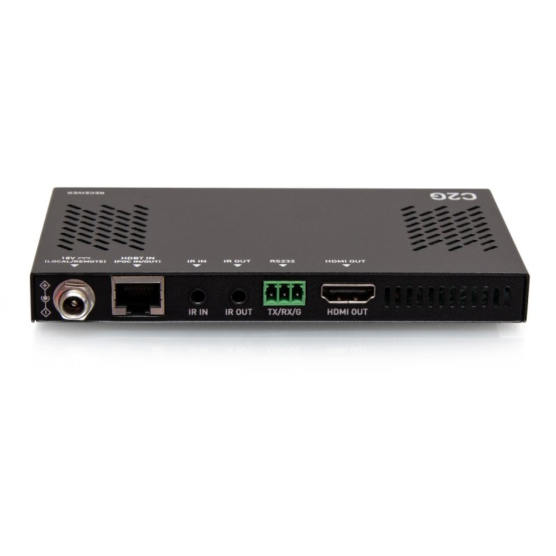 C2G HDMI Ultra-Slim HDBaseT RS232 And IR Over Cat Extender Box Receiver - 4K 60Hz