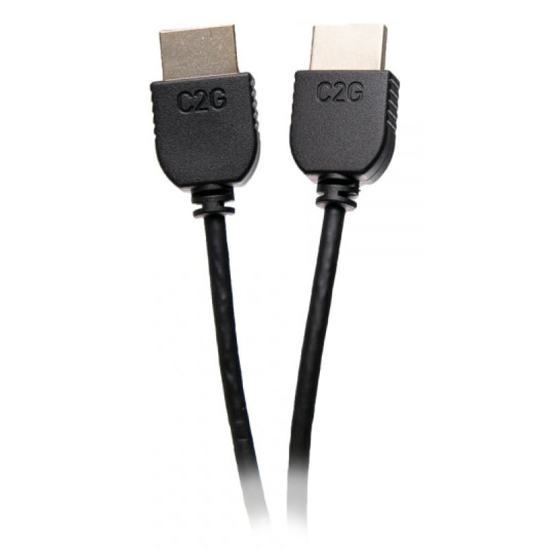 C2G 10ft (3m) Plus Series Slim Flexible Standard HDMI Cable with Ethernet