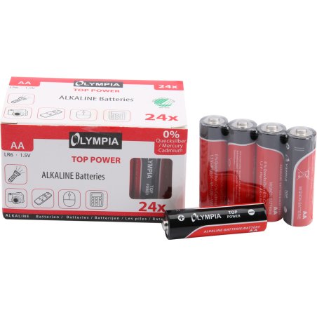 Olympia Alkaline Batterien AA 24 Stück