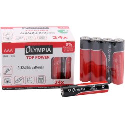 Olympia Alkaline Batterien AAA 24 Stück