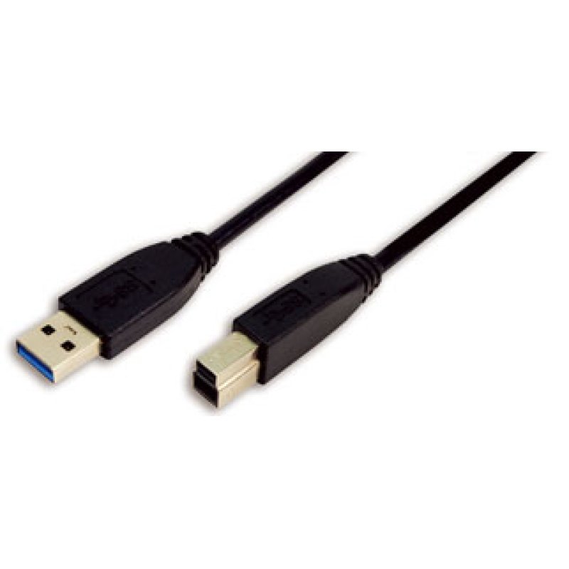 LogiLink 3m USB 3.0 câble USB USB 3.2 Gen 1 (3.1 Gen 1) USB A USB B 5 Gbit/s Noir