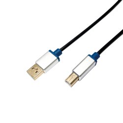 LogiLink 2m, USB2.0-A/USB2.0-B USB cable USB A USB B 0.48 Gbit/s Black