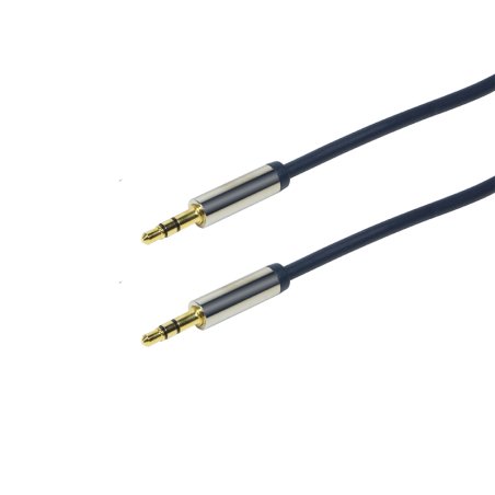 LogiLink 3.5mm - 3.5mm 0.3m câble audio 0,3 m 3,5mm Bleu