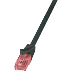 LogiLink Cat.6 U/UTP, 5m câble de réseau Noir Cat6 U/UTP (UTP)