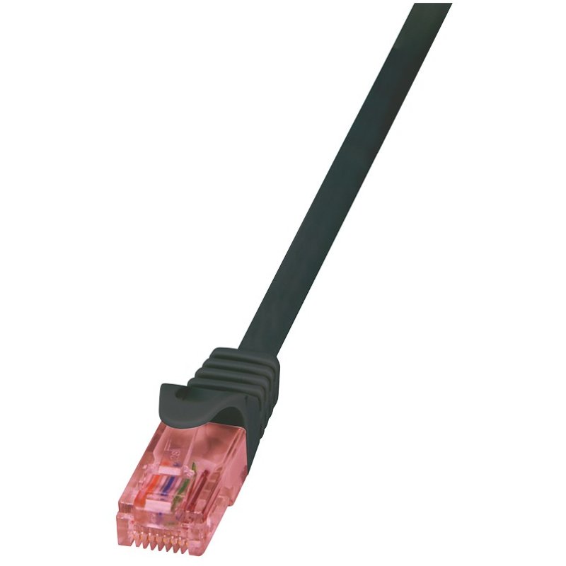 Patch Cable Cat.6 U/UTP BC black, 7,50m PrimeLine