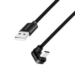 LogiLink CU0195 USB cable USB 2.0 3 m USB A USB C 0.48 Gbit/s 60 W Black