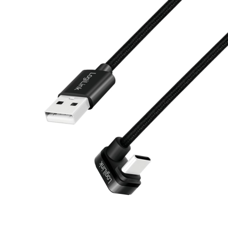 LogiLink CU0195 USB cable USB 2.0 3 m USB A USB C 0.48 Gbit/s 60 W Black