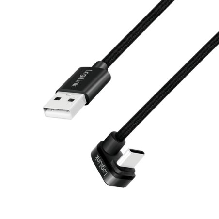 LogiLink CU0195 USB cable USB 2.0 3 m USB A USB C 0.48 Gbit/s 60 W Black