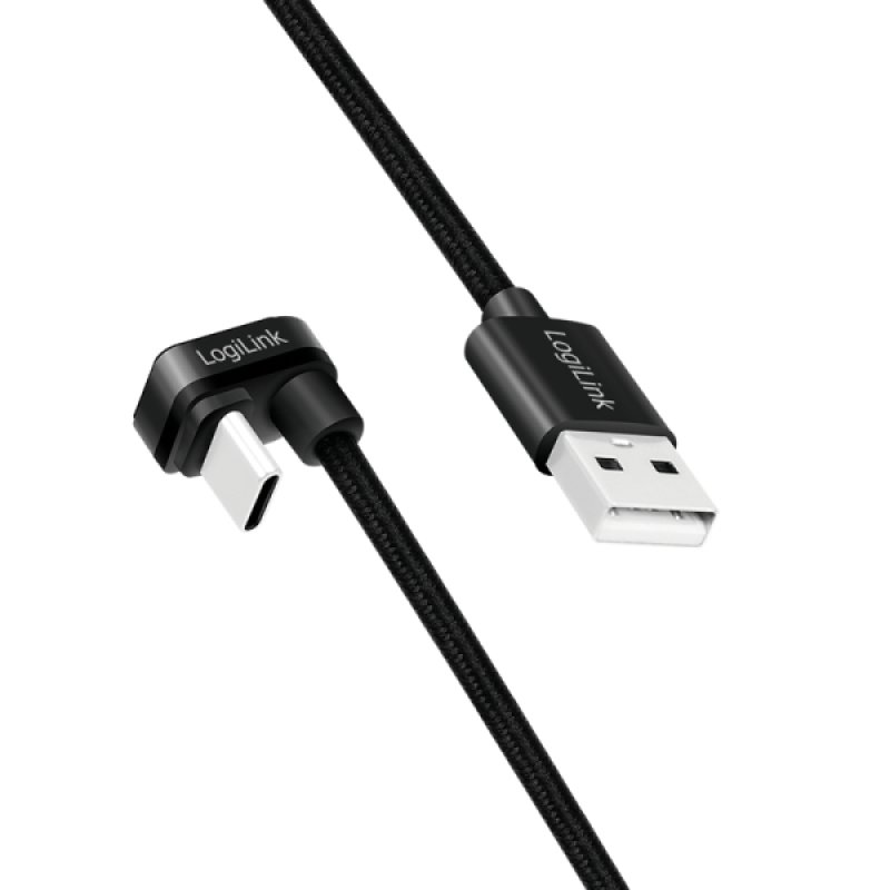 LogiLink CU0195 USB cable USB 2.0 3 m USB A USB C 0.48 Gbit/s 60 W Black